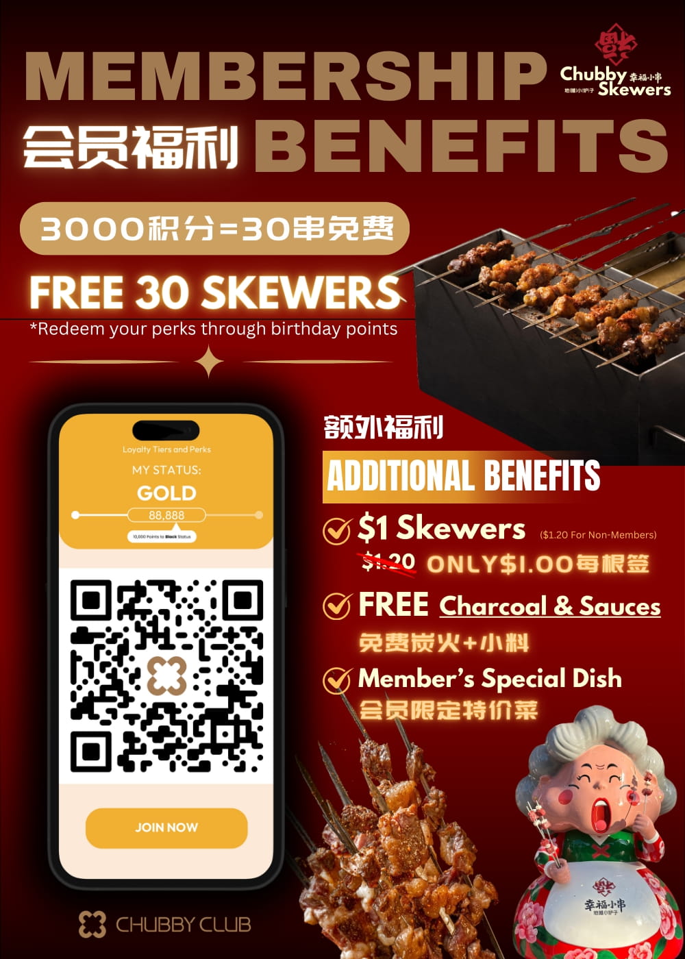 Membership Chubby Skewers | Membership